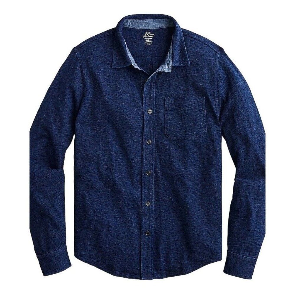 New J. Crew Indigo Harbor Shirt Button Up Sz S